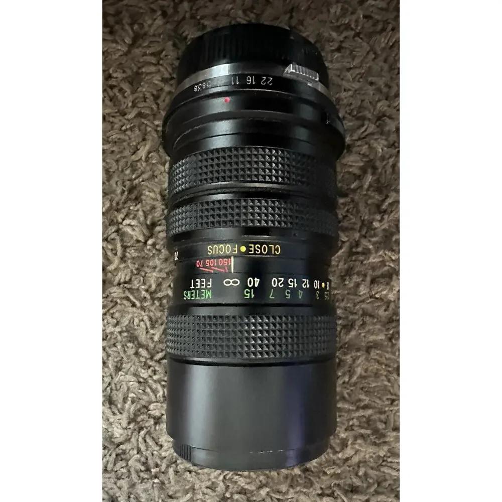 Vivitar Close Focusing Auto Zoom Lens 70mm-150mm 1:3.8 For Canon FD